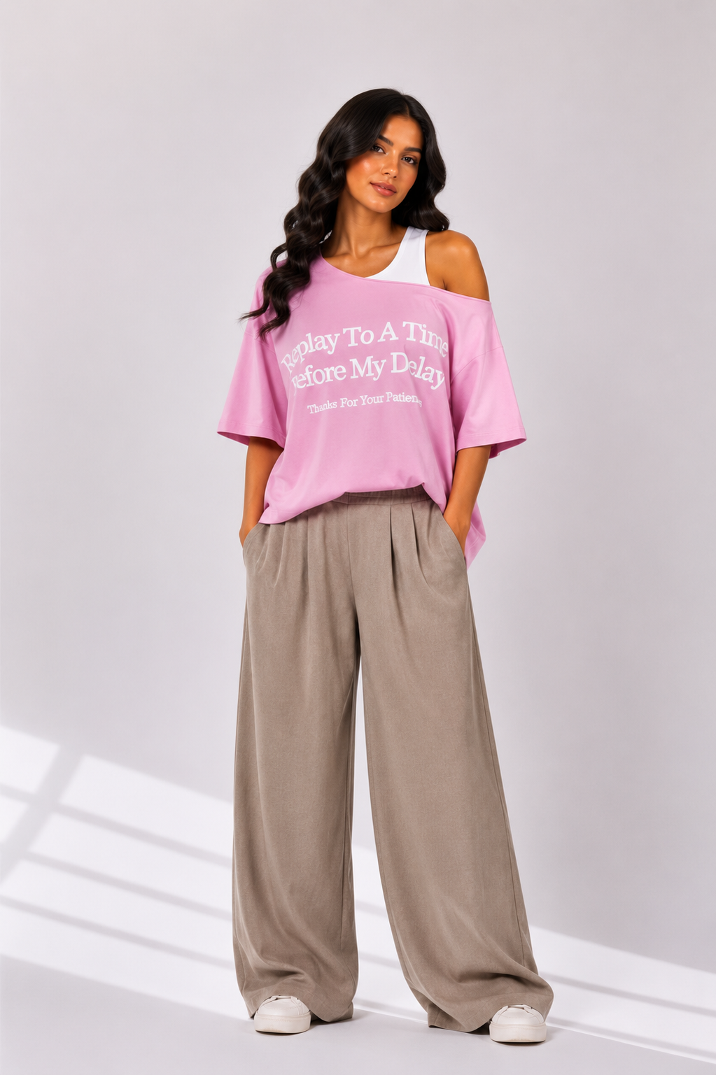 off shoulder top box fit + basic cut