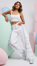 pantaloons white cargo